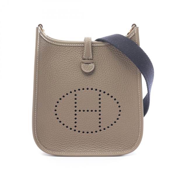 エブリン 2PM ショルダーバッグ エトゥープ HERMES エヴリン TPM 2021年 Z ショルダーバッグ エトゥープ シルバー