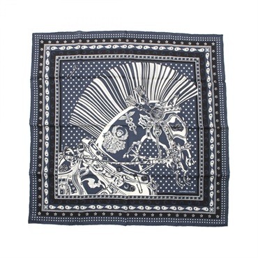 エルメス(HERMES)エルメス カレ65 Cheval Punk Bandana スカーフ 衣料