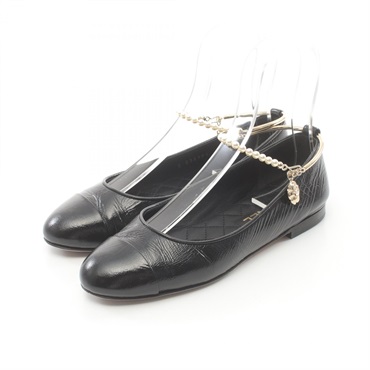 【美品】おまけ付♡CHANEL シャネル　ココマーク パンプス 36 ブラック シャネル ココマーク チェーン レザー パンプス 36C レディース