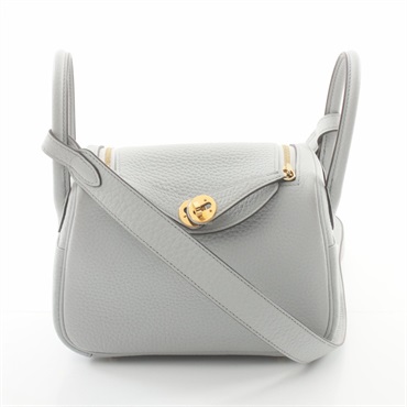 エルメス リンディ ミニ ブルーペール ショルダーバッグ バッグ レディース 079086CC