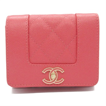 シャネル(CHANEL)シャネル マドモアゼル ミニウォレット 三つ折り財布