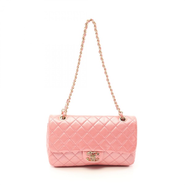 シャネル(Chanel) シャネル ショルダーバッグ マトラッセ 使用感あり シャネル CHANEL ショルダーバッグ マトラッセ Wフラップ W