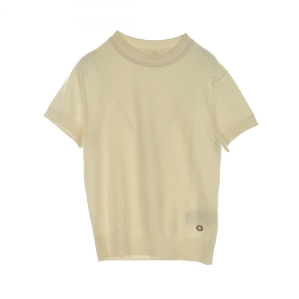 エルメス HERMES 2024SS カシミヤ100％ ニット 半袖 クルーネック