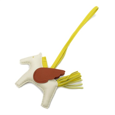 エルメス HERMES チャーム ロデオペガサスPM クレ/ジョーヌナプル