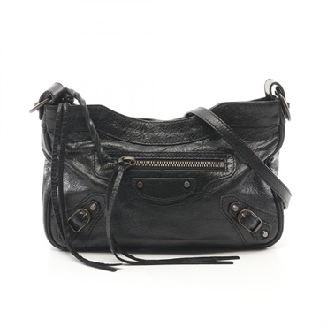 バレンシアガ BALENCIAGA ザ ヒップ ショルダーバッグ 黒 レザー バレンシアガ(BALENCIAGA)バレンシアガ ザ ヒップ ショルダー