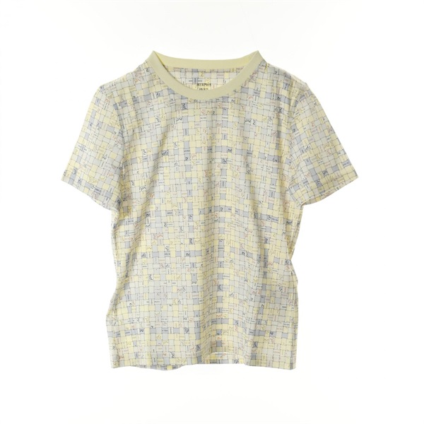 エルメス マイクロTシャツ ボルデュックチェック カットソー 衣料品 トップス レディース