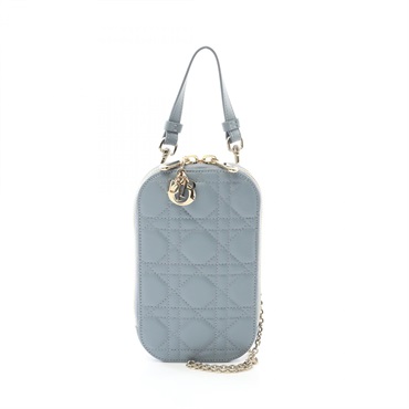 ディオール LADY DIOR レディディオール フォンホルダー カナージュ ハンドバッグ バッグ レディース S0872ONMJ_M81B