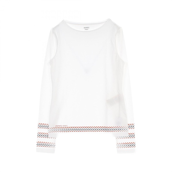 エルメス カルトゥッシュ シェヴロン カットソー 衣料品 トップス レディース