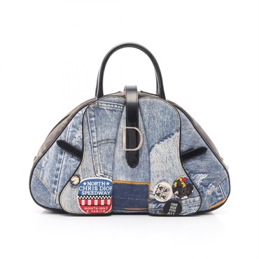 美品 Christian Dior ディオール サドル トロッター ハンドバッグ クリスチャン・ディオール Christian Dior トロッターサドル