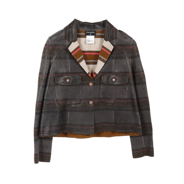 シャネル コーティング エイジングニット その他ジャケット 衣料品 アウター レディース P49663K06254