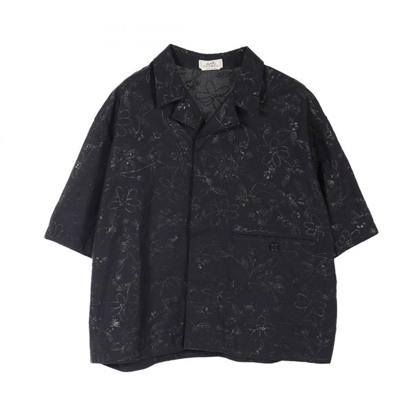 エルメス ショートスリーブ オーバーシャツ オックスフォード フルールテクニック その他トップス 衣料品 トップス メンズ