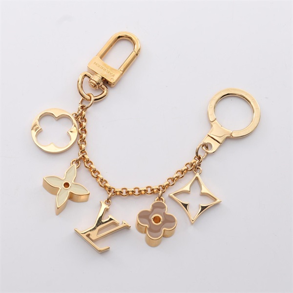 ルイ・ヴィトン バッグチャーム チェーン フルール ドゥ モノグラム キーホルダー アクセサリー レディース M65111