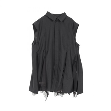 サカイ(Sacai)サカイ Chiffon Mix Suiting Shirt その他トップス 衣料