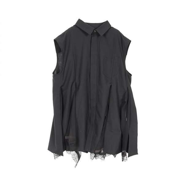 サカイ(Sacai)サカイ Chiffon Mix Suiting Shirt その他トップス 衣料