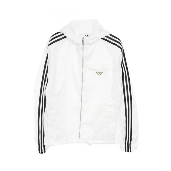 【美品】PRADA プラダ フード付きナイロンジャケット　メンズ XLサイズ PRADA ブラック ナイロンジャケット フード付き