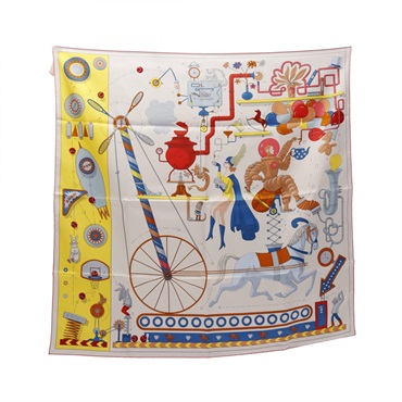 HERMES エルメス スカーフ 86×88 カレ90 エルメス(HERMES)エルメス カレ90 TEA FOR TWO スカーフ 衣料品