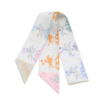 エルメス　ツイリー　Onde de Chic ブラック系　スカーフ エルメス ツイリー Onde de Chic ブラック系 スカーフ - メルカリ