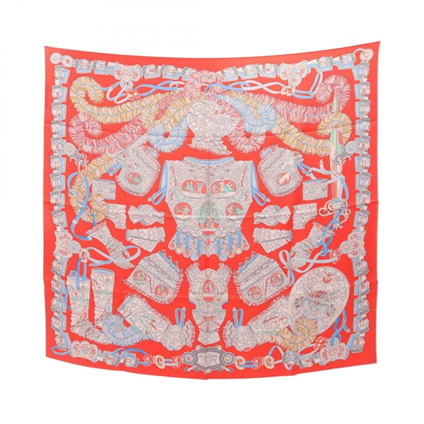 HERMES エルメススカーフ カレ90 HERMES エルメス スカーフ カレ90 TOUT CUIR すべて革 シルク100