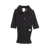 パトゥ PATOU ポロシャツ 衣料品 トップス コットン レディース ブラック系 23S-KN079-8051 【中古】 パトゥ(PATOU)パトゥ ポロシャツ 衣料品 トップス レディース 23S