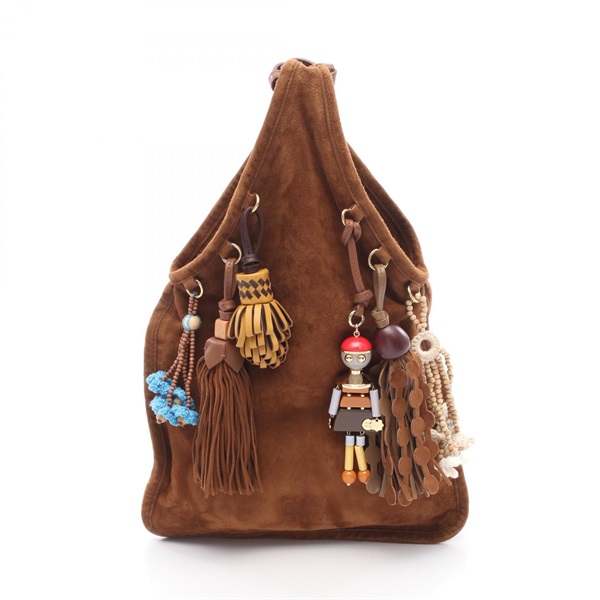 ミュウ ミュウ CAMOSCIO CHARMS ハンドバッグ バッグ レディース