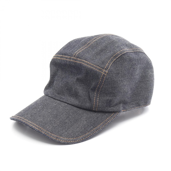 エルメス(HERMES)エルメス デニム キャップ 帽子 レディース