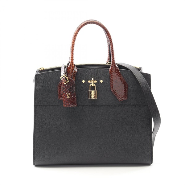 最安値 正規品 ルイヴィトン シティスティーマーMM　バッグ　黒／ピンク ルイ・ヴィトン(LOUIS VUITTON)ルイ・ヴィトン シティスティーマーMM