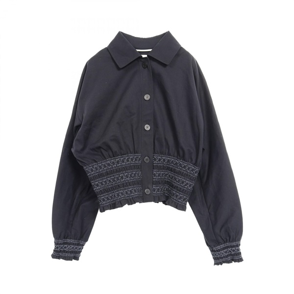 エルメス(HERMES)エルメス Veste taille brodee a smocks テール