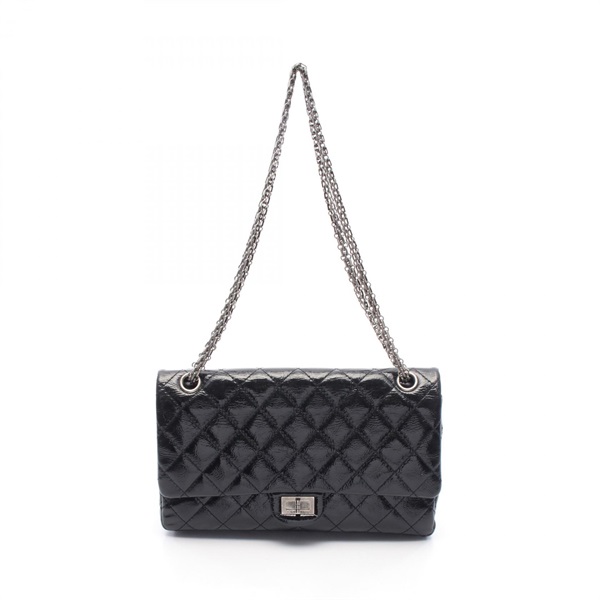 シャネル 2.55 マトラッセ Wフラップ ショルダーバッグ バッグ レディース A37587