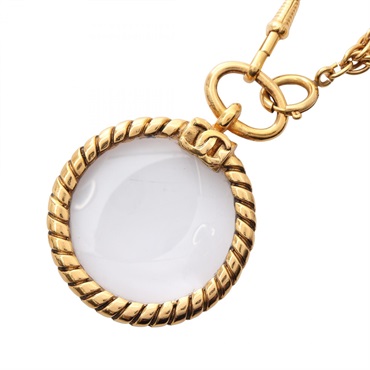 CHANEL シャネル　ルーペ　ロングネックレス　希少品 CHANEL ルーペ ネックレス GP ココマーク ヴィンテージ ロング