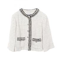 シャネル ココマークボタン ノーカラージャケット 衣料品 アウター レディース P79364V71556