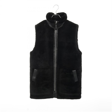 HERMES ブラックのジレ　ベスト 2024年春夏 HERMES エルメス ベスト レディース ロング ジレ