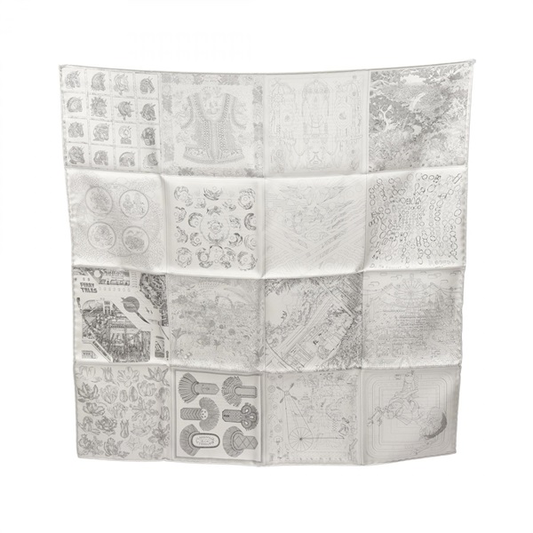 HERMES エルメス カレ60 ロボカバール ダブルフェイス スカーフ