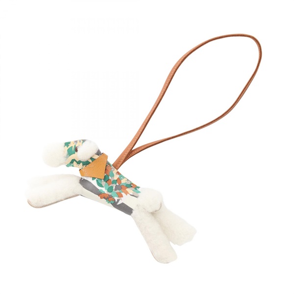 エルメス(HERMES)エルメス バディチャーム アロハ エクリュ オレンジ 