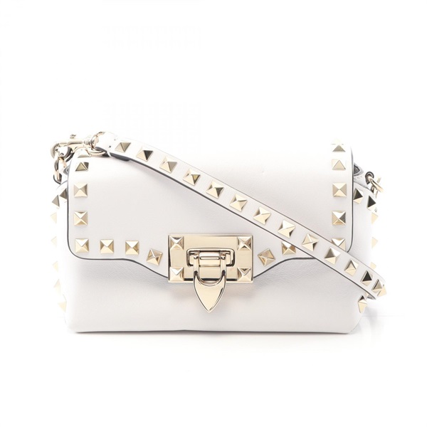 VALENTINO スタッズ付きハンドバッグ VALENTINO ヴァレンティノ ロックスタッズ2wayハンドバッグ