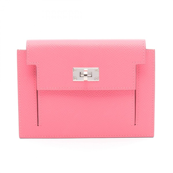 エルメス ケリー ピンク レザー 二つ折り財布 6/5.6限定価格