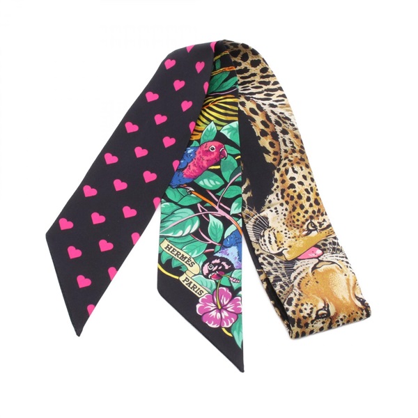 エルメス(HERMES)エルメス ツイリー JUNGLE LOVE LOVE スカーフ 衣料品  