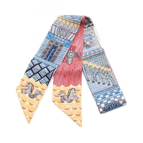 エルメス(HERMES)エルメス ツイリー SUPER SILK QUEST スカーフ 衣料品