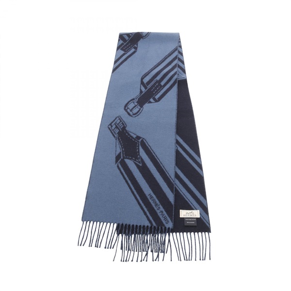 HERMÈS エルメス メンズマフラー カーキ系 新品未使用 エルメス(HERMES)エルメス SANGLES EN ZIGZAG マフラー 衣料品 メンズ