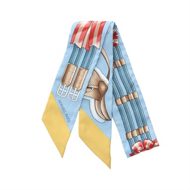 美品✴︎エルメス✴︎ツイリー エルメス(HERMES)エルメス ツイリー JUMPING スカーフ 衣料品