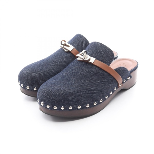 エルメス(HERMES)エルメス カルロッタ ケリーバックル サボサンダル