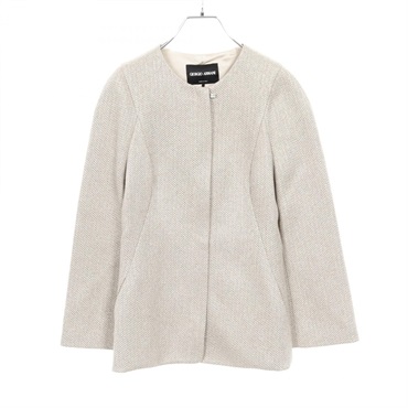 ジョルジオアルマーニ  ノーカラージャケット 衣料品 アウター レディース RAG09T RA618