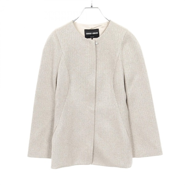 ジョルジオアルマーニ  ノーカラージャケット 衣料品 アウター レディース RAG09T RA618