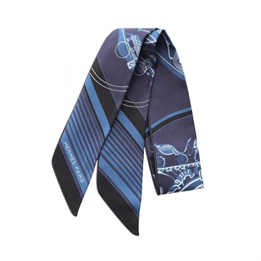 HERMES(エルメス) スカーフ新品同様 ツイリー 063847S 12 白×ピンク