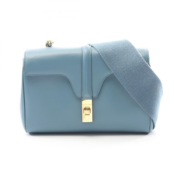 値下げ　リバティ巾着付き❣️セリーヌカゴバック　ライトブルー セリーヌ(CELINE)セリーヌ ティーンソフト16 ショルダーバッグ バッグ