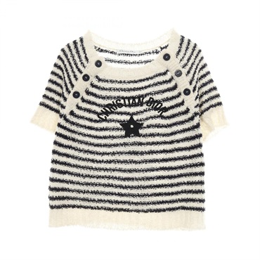 ★美品★クリスチャンディオール マリン ニット★ 欲しい♡超限定♪ディオール 偽物 マリン セーラー ニット ボーダー