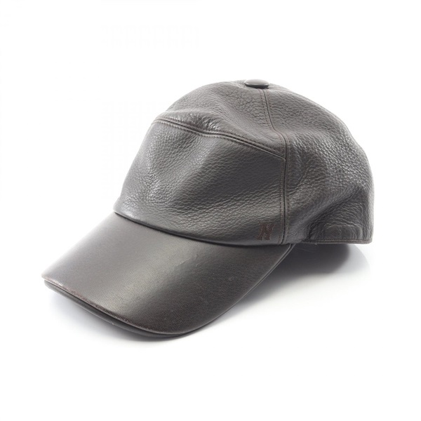 エルメス H刺繍 キャップ 帽子 メンズ