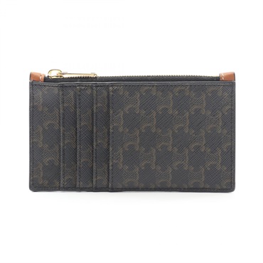 セリーヌ ジップドカードホルダー トリオンフ カードケース アクセサリー メンズ レディース 10B682CAM