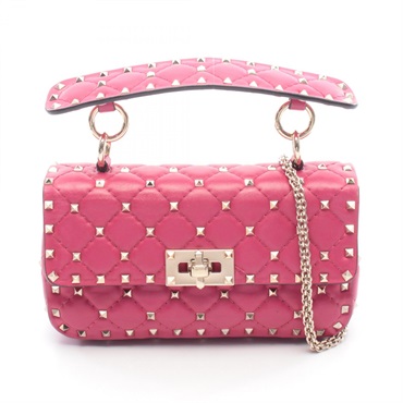 ヴァレンティノ・ガラヴァーニ ロックスタッズ スパイク スモール ハンドバッグ バッグ レディース