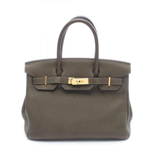 エルメス バーキン30 ヴェールマキ ハンドバッグ バッグ レディース