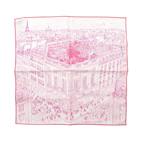 エルメス プチカレ カレ45 Un Jardin sur le Toit スカーフ 衣料品 レディース